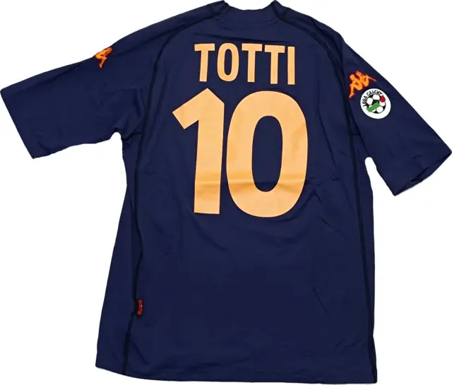 maglia roma Totti calcio scudetto 2000 2001 Kappa Ina Assitalia L Third ORIGINAL
