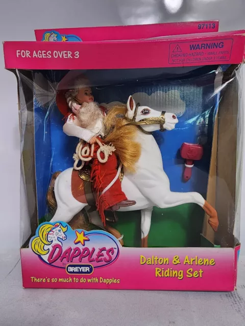 Vtg 1997 Breyer Dapples Riding Set Figure Playset DALTON (unopened box)