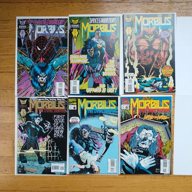 Morbius The Living Vampire Comic Book Lot Of  6.  Issues 22,23,24,25,27,28,29