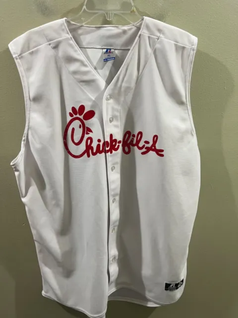 CHICK-FIL-A TEAM BASEBALL Style Shirt COACH X-LARGE Russell Athletic ...