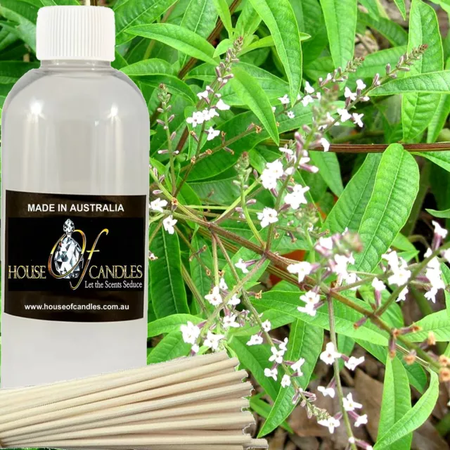 Lemon Verbena Diffuser Fragrance Oil Refill Air Freshener & Reeds