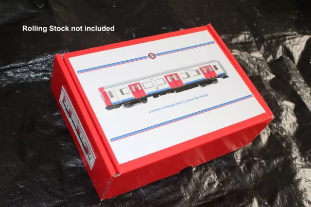 BACHMANN 'OO'  35-990B LONDON UNDERGROUND S STOCK STORAGE BOX x 4 CAR PACK