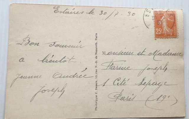 ESTAIRES 59 cpa la petite place et la town hall provisional Bon Etat 1930 2