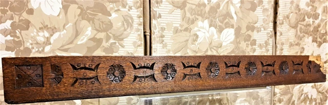 Rosette flower decorative carving pediment Antique french architectural salvage