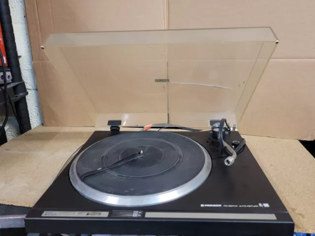 Pioneer Belt Drive Stereo Turntable Black Unit Only PL-100X Untested Faulty