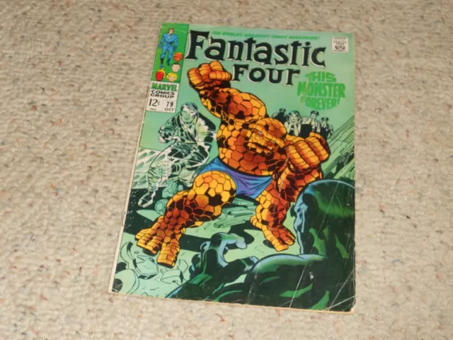 1968 Fantastic Four Marvel Comic Book #79 - Jack Kirby, Android Man!!!