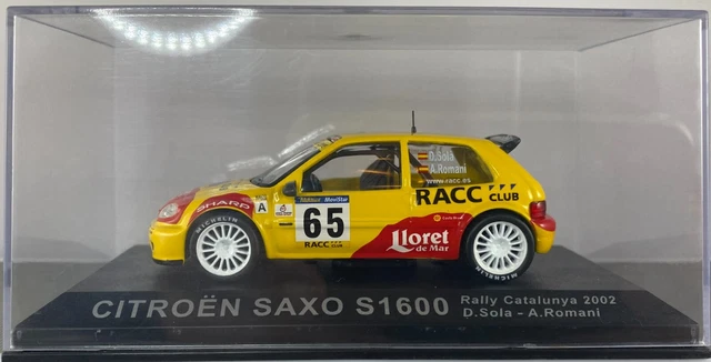 Miniature Altaya 1/43 - Citroën Saxo S1600 Du Rallye De Catalogne 2002, Modèle De Collection Diecast