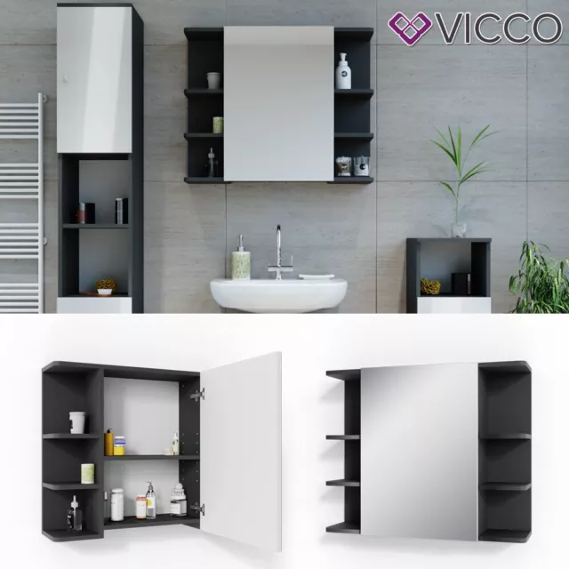 VICCO meuble lave-linge béton - meuble salle de bain 190x64 cm