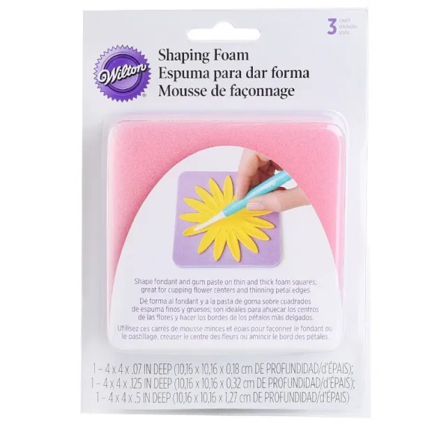 2 Pack Wilton Fondant Cake Sponge Pad Mat Fondant Foam Pad for DIY Sugar Flower