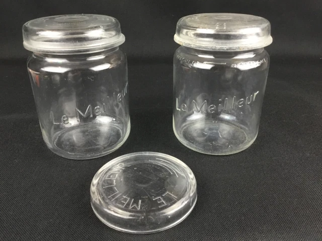 Lot De 10 Bocaux Vintage La Lorraine, Mila, L'idéal - Tailles Variées Verre Vert