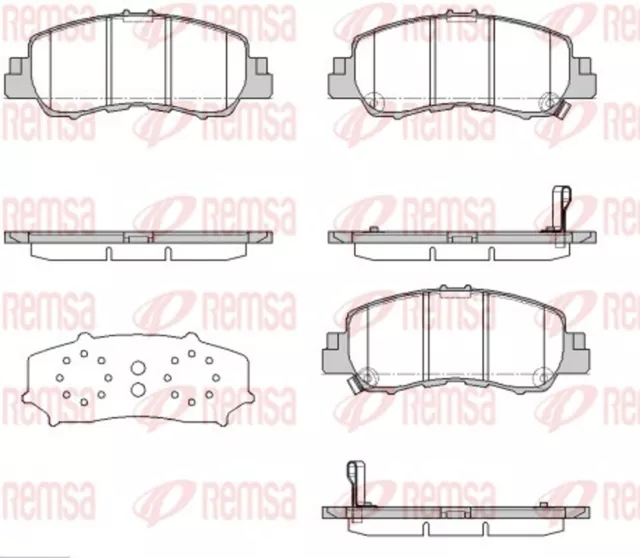 REMSA Bremsbelagsatz Scheibenbremse 1881.02 für MITSUBISHI ECLIPSE CROSS GK1W