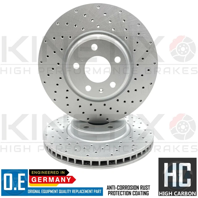Paire De Disques De Frein Avant AUDI D'origine Pour Q7 (4MO) 2016 - 375mm, 5 Trous, Avec Revêtement