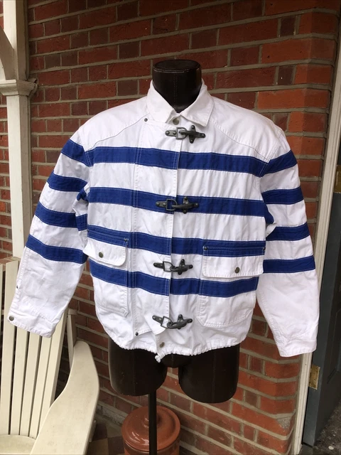 RARE VINTAGE 90S Polo Ralph Lauren Fireman Jacket Metal