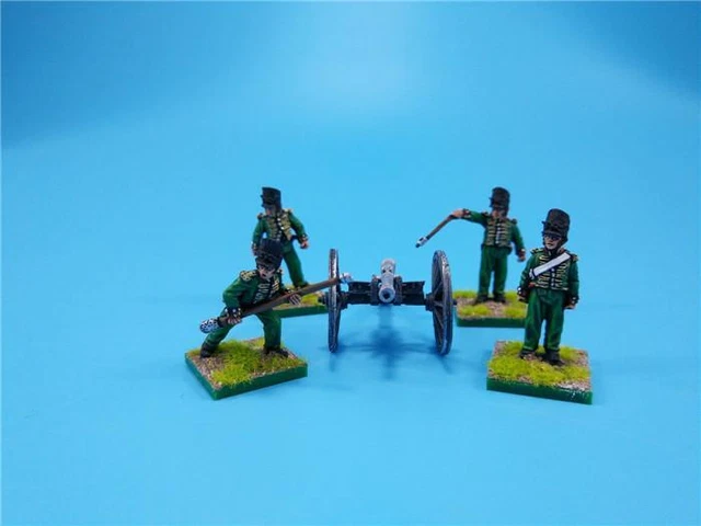 Figurines Napoleonic 28mm British Foot Artillery UNPAINTED - Wargames Garrison Miniatures, Non Peintes, Année 2024