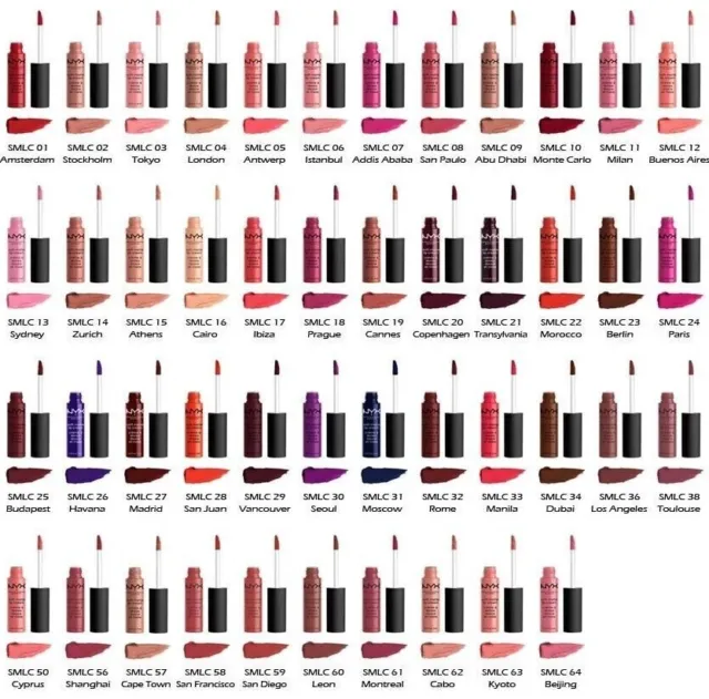 Authentic Nyx Professional Makeup Soft Matte Lip Cream Lipstick Sealed Choose 1