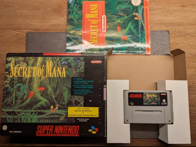 Secret of Mana - Super Nintendo (SNES) mit Big Box und Anleitung