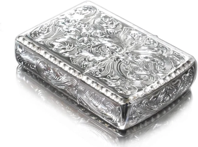 Zippo Armor Arabesque Silver Oil Lighter