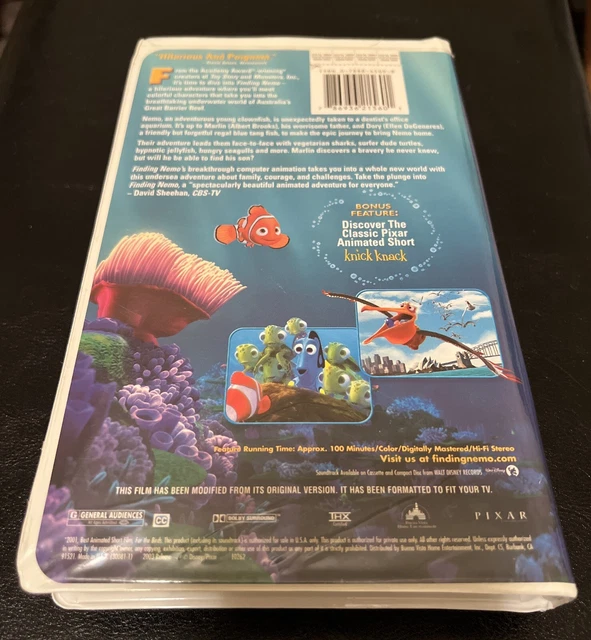 WALT DISNEY PIXAR Finding Nemo VHS Video Tape Clamshell Case £9.72 ...