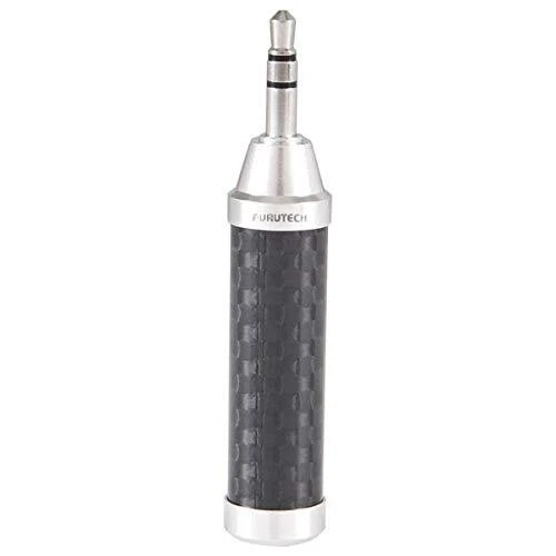 FURUTECH CF35(R) AUX Rhodium Headphone Plug Adaptor POM Resin 6.3mm to 3.5mm NEW