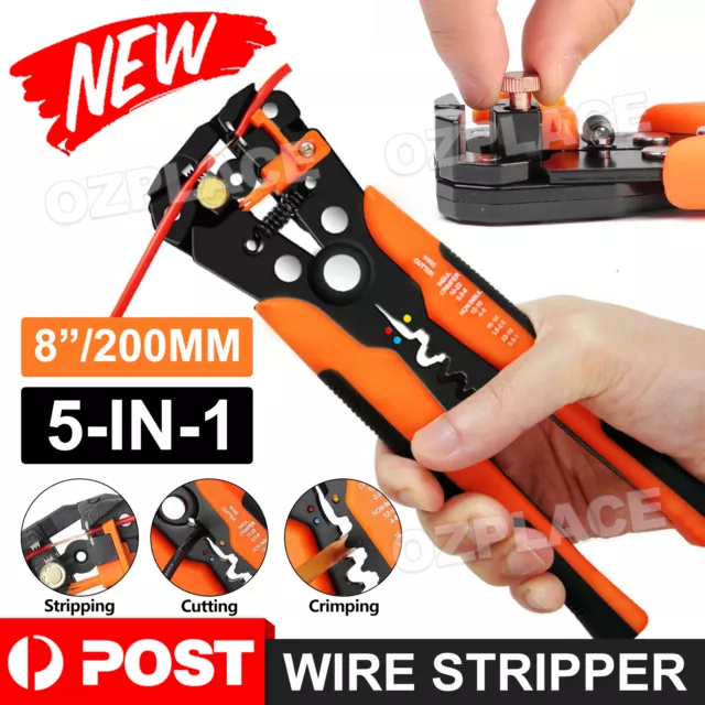 New Automatic Wire Cutter Stripper Pliers Electrical Cable Crimper Terminal Tool