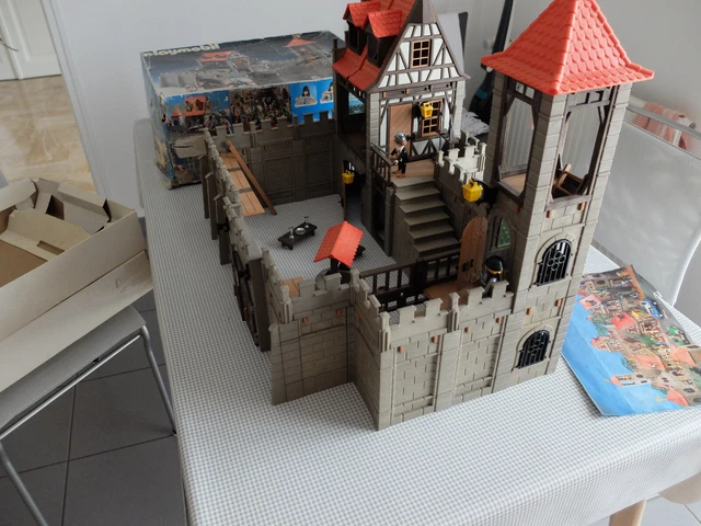 PLAYMOBIL Tavolo In Legno Per Castello - Pezzi 3444, 3448, 3450 - Vintage Usato