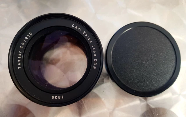 Carl Zeiss Jena TESSAR 4,5/210mm Schraubfassung Objektiv  lens   Guter Zustand!