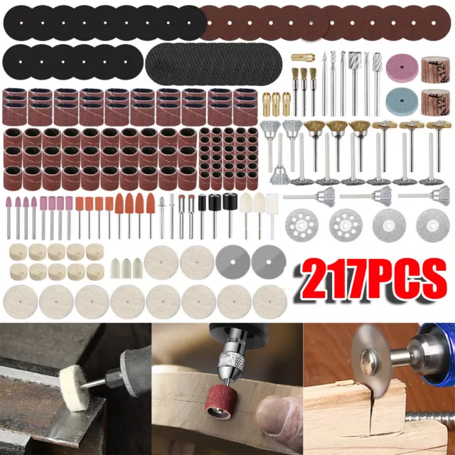 50 Metal Polishing Buffing Wheel Burr Kit Rotary Tool Accessories