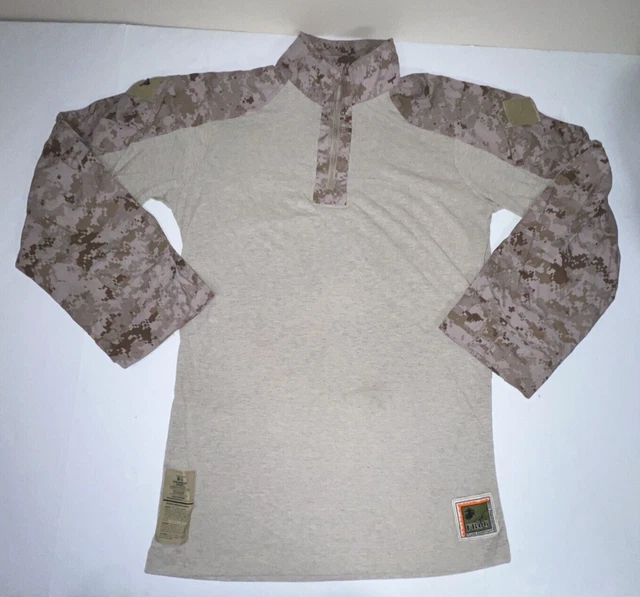 USMC - Desert FROG Combat Shirt, FR Combat Ensemble Shirt, Sz: Medium Long