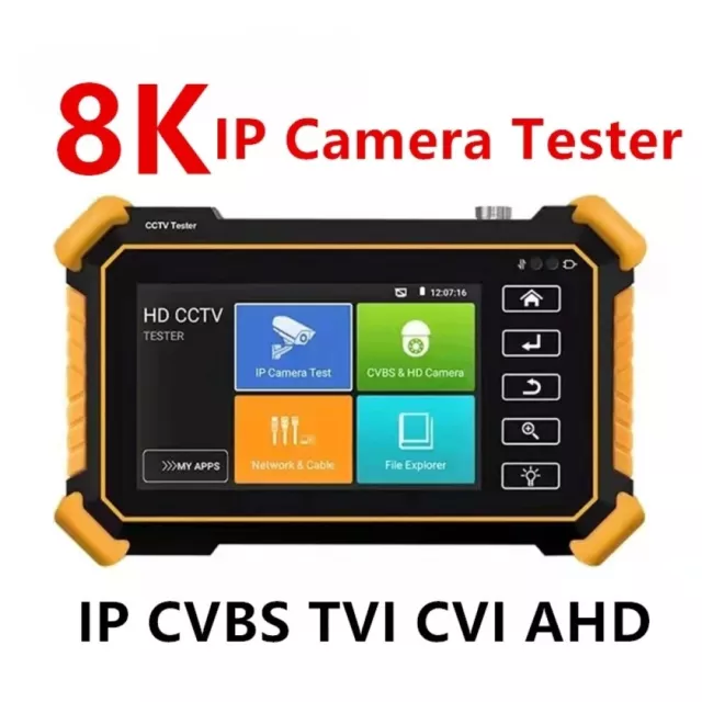 IPC-1910 4inch CCTV Testing 8K IP Camera Camera Analog Tester plus CCTV CVI AHD