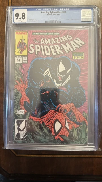 Amazing Spider-Man #316 (1989) CGC 9.8 [WHITE] Venom! Todd McFARLANE!
