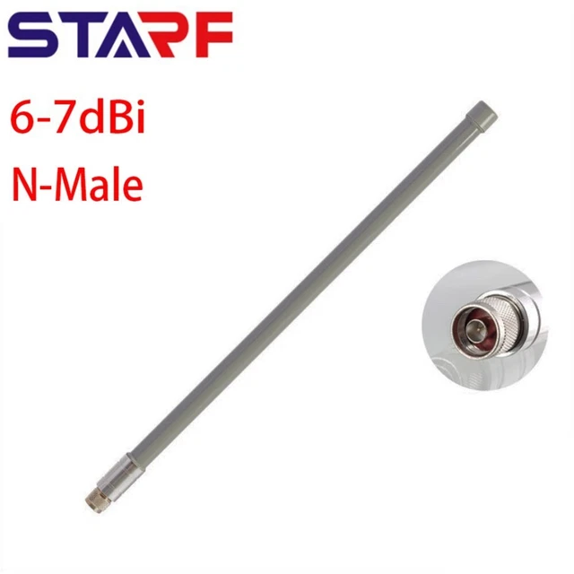 Antenna elio LoRa da esterno 868 MHz con connettore N maschio e guadagno 7dBi