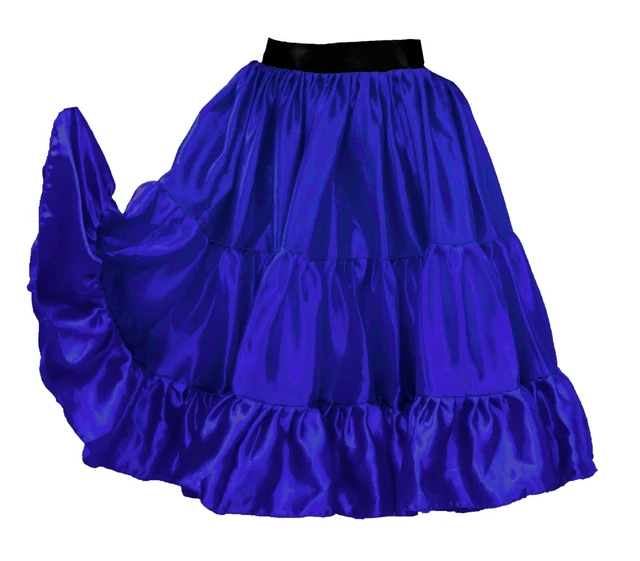 Raso 3 a Strati Gonna Orlo Sexy Gonna Corta Danza Del Ventre Costumi Scs S62