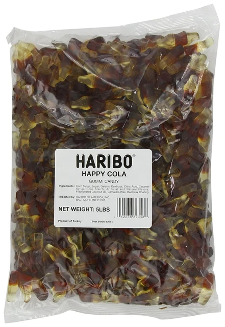 Gummi Candy, Happy-Cola, 5 Pound Bag