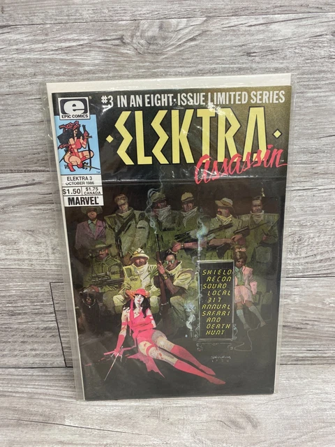 Marvel Comics Elektra Assassin #3 Copper Age October 1986 Comic Book