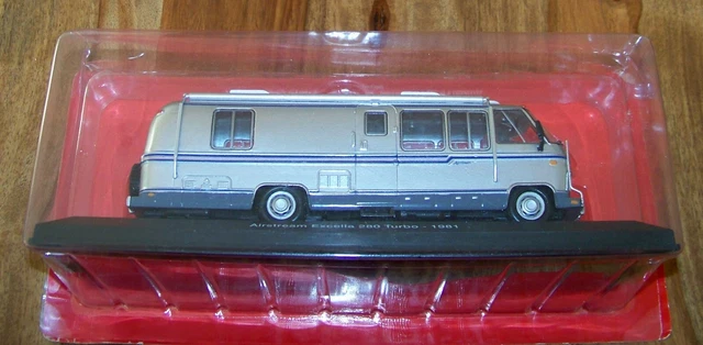Miniature Camping-car Airstream Excella 280 Turbo USA 1981 - Hachette 1/43 - N°3