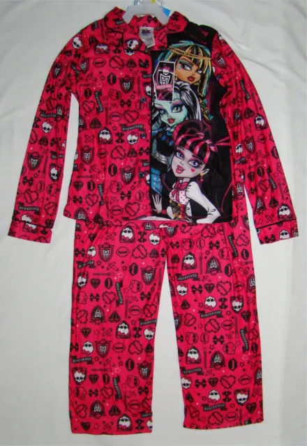 Vintage Monster High Girls Pajamas Large 10/12 - Brand New