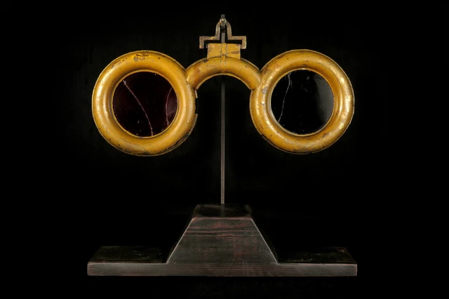 Excepcional Y Antigua Enseigne De Gafas, de Aprox. 1880 / Opticas Receta