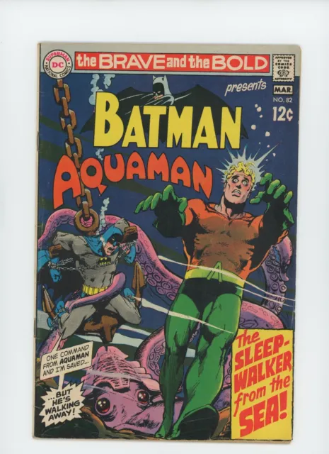 Batman Aquaman #82 -Neal Adams Cover & Inter. Orig. Ocean Master (6.0/6.5) 1969
