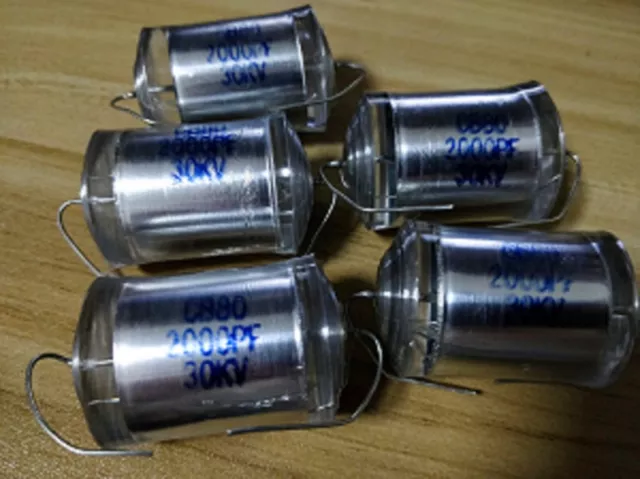 1Pc Film High Voltage Capacitor CB80 30KV 390PF-3000PF for Marx HV Ham Audio