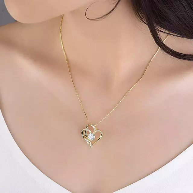 Collares Cadenas de Oro Para Mujer 14K Joyería Fina de Moda 5A Circonia Cubica 3