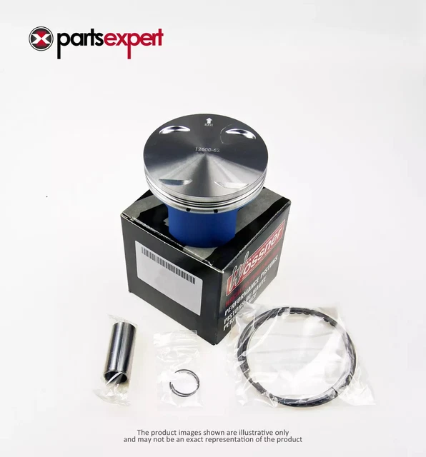 Wossner 53.98mm Forged Racing Piston Kit For Aprilia RS125 (Rotax 122/123) – 2-Stroke, Rings & Wrist Pin