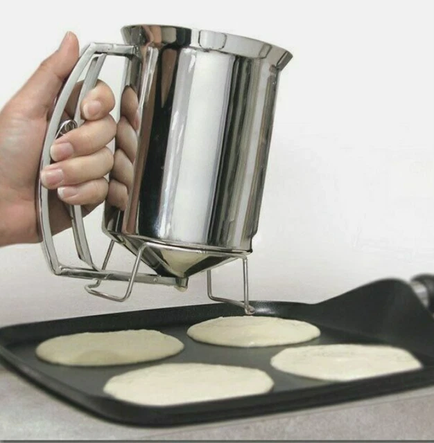 Pancake Batter Dispenser - Stainless Steel -Holds 3 Cups of Batter - Chef Buddy™