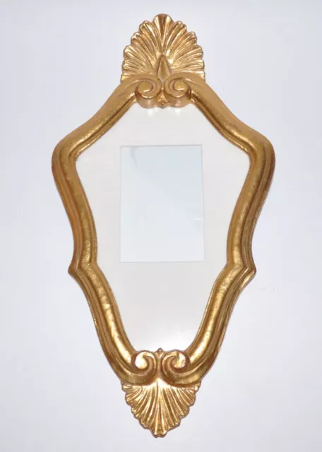 Antique Gilded Wood Gold Rococo Scalloped Ornate Picture Frame
