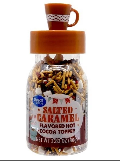 3 topper per cacao caldo aromatizzato di grande valore ""caramello salato"" a 80 gr = 240 g dagli USA