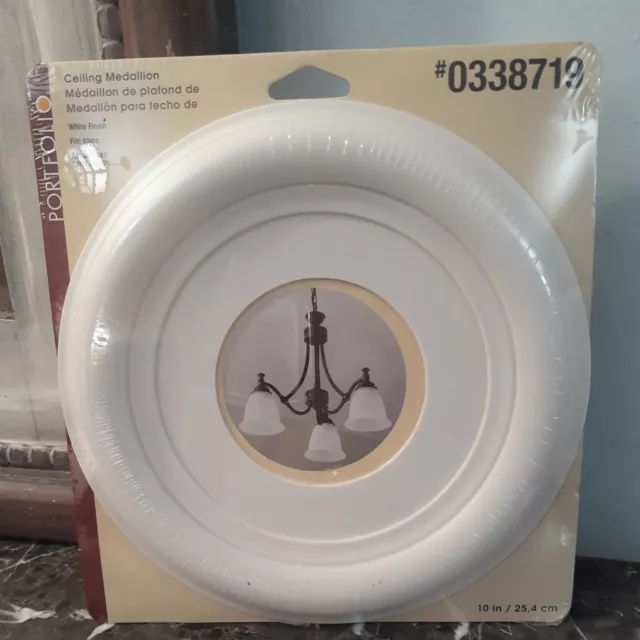 Ceiling Medallion Portfolio White Finish 10” Inch / NEW SEALED