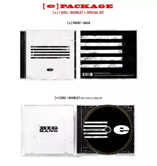 K-POP BIGBANG MADE SERIES [e] couverture aléatoire CD + livret + billet puzzle + carte photo 3