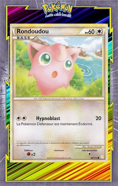 Rondoudou - HS:HeartGold SoulSilver - 68/123 - Carte Pokemon Française