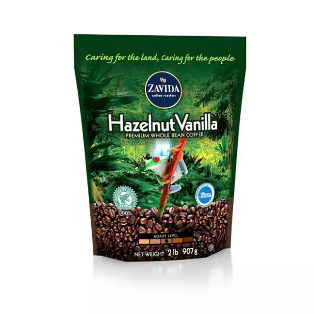 Zavida Coffee Whole Bean Coffee, Hazelnut Vanilla (32 oz.) Great Price