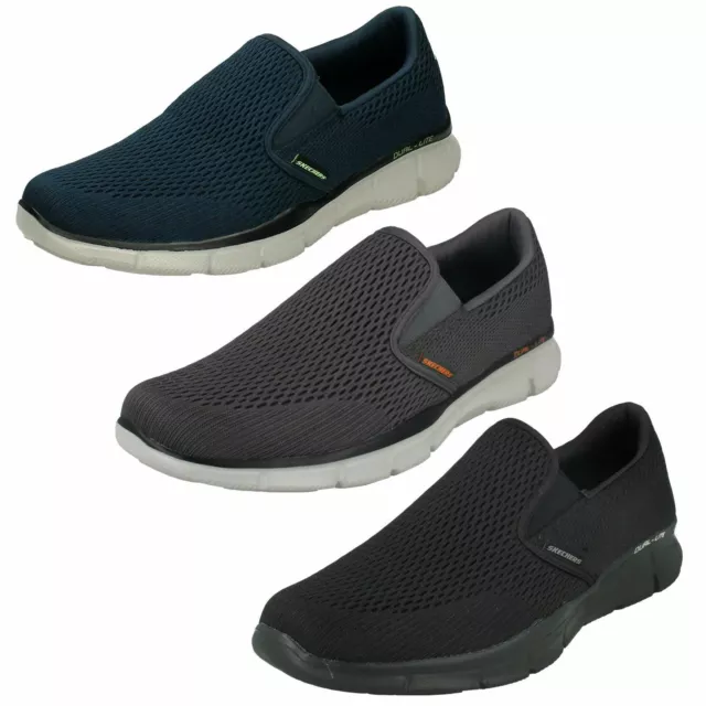 MENS SKECHERS EQUALIZER Double Play Slip On Memory Foam Trainers
