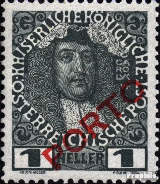 Austria p58 nuevo 1917 Los sellos de correos